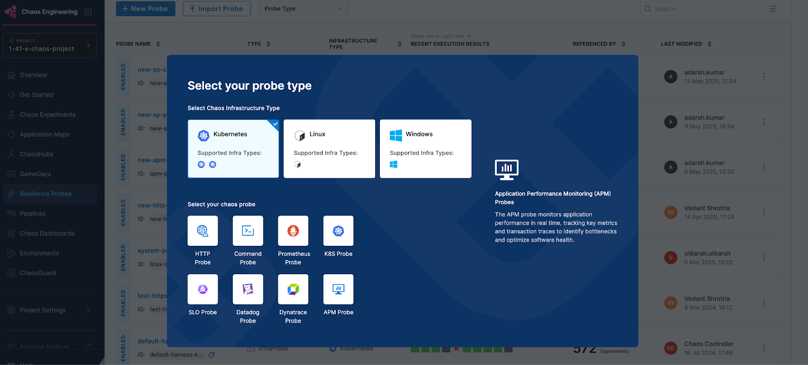 Create Splunk Probe