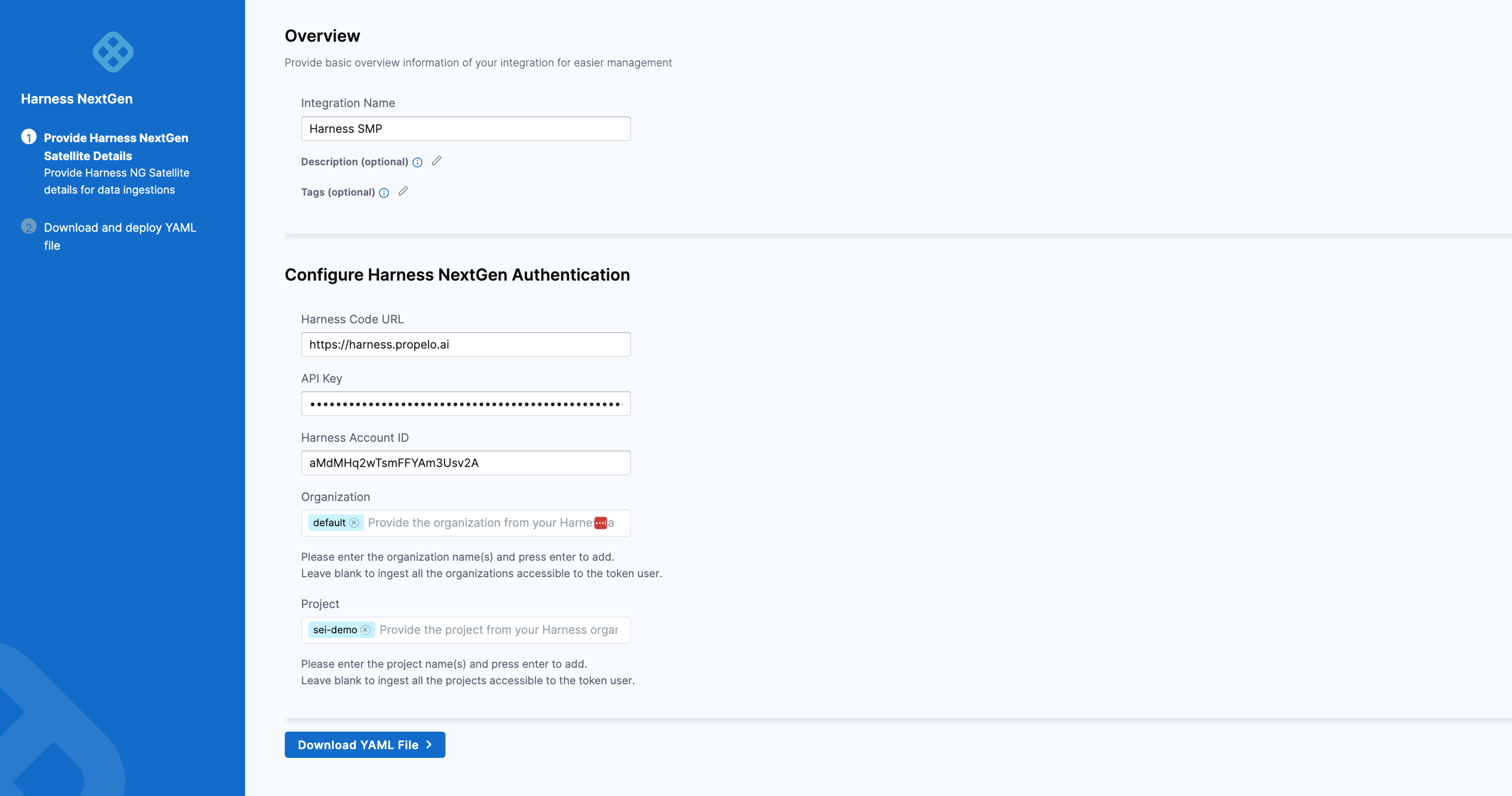 Download YAML File