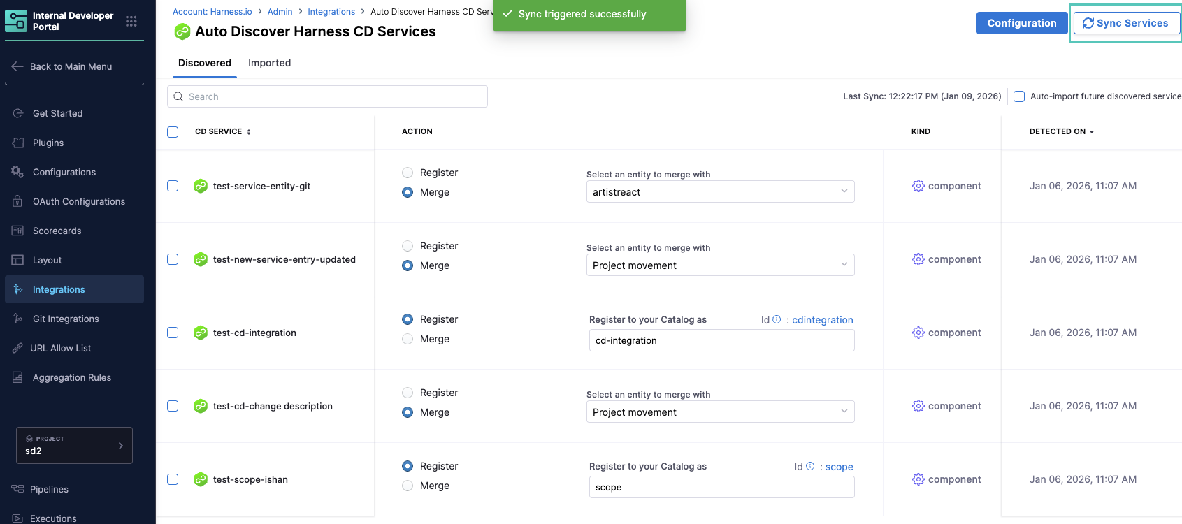 Sync Services
